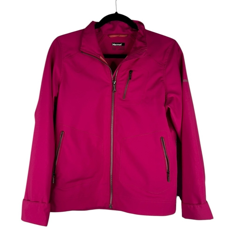 Marmot Hot Pink Women's Lightweight Windbreaker‎ Zip Down Jacket Size Medium